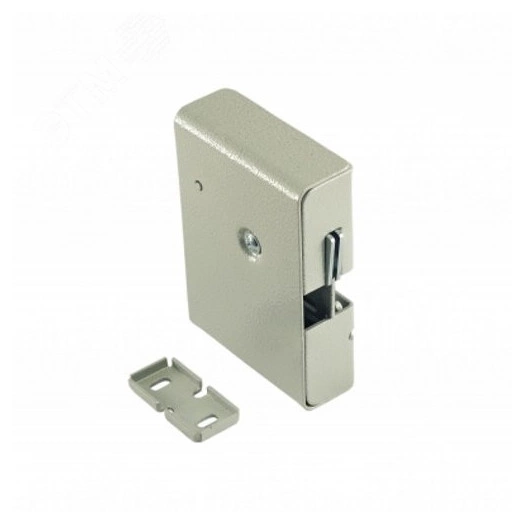 Замок электромеханический с толкателем и датчиком  положения двери