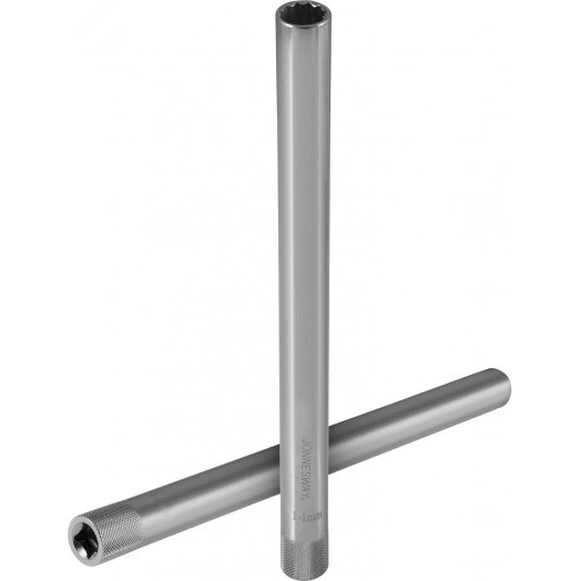 Головка торцевая свечная 12-гранная глубокая 3/8''DR,  L-250 мм, 14 мм