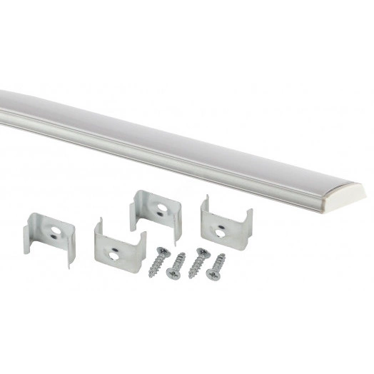 Комплект с гибким накладным анодированным профилем CAB291 15х6,5мм, 2м (5/100/5000) ЭРА