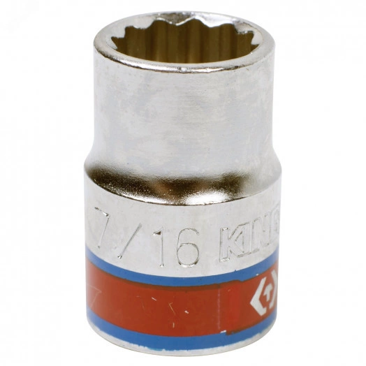 Головка торцевая стандартная двенадцатигранная 3/8', 7/16', дюймовая