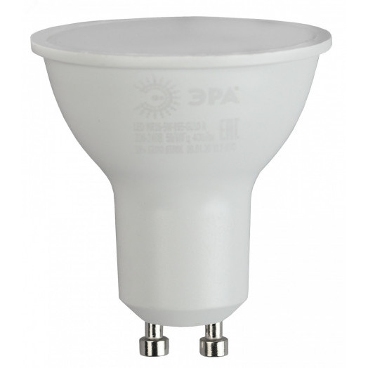 Лампа светодиодная ECO LED MR16-9W-827-GU10  (диод, софит, 9Вт, тепл, GU10) (10/100/4000) ЭРА