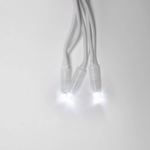 Бахрома светодиодная со статическим свечением 3м Соединяемая 200 светодиодов Белый свет Провод белый ULD-B3010-200/SWK WHITE IP67