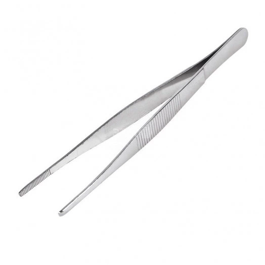 Пинцет прямой, рифленый 160 мм