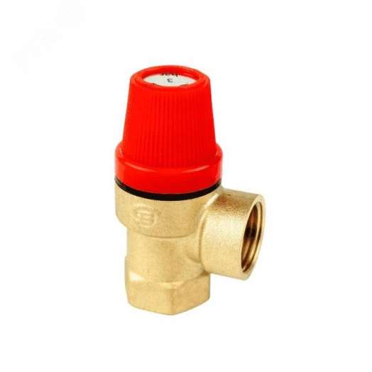 Клапан предохранительный Ду15х15 муфтовый ВВ (латунь) Рср=1.5 бар