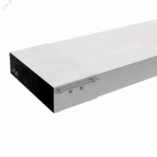 Короб прямой неперфорированный с соединителем КПН.400.100.3000.1,5.2