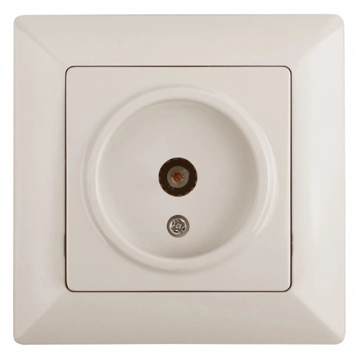 Розетка TV одиночная, СУ, Solo, сл.кость, 4-301-02