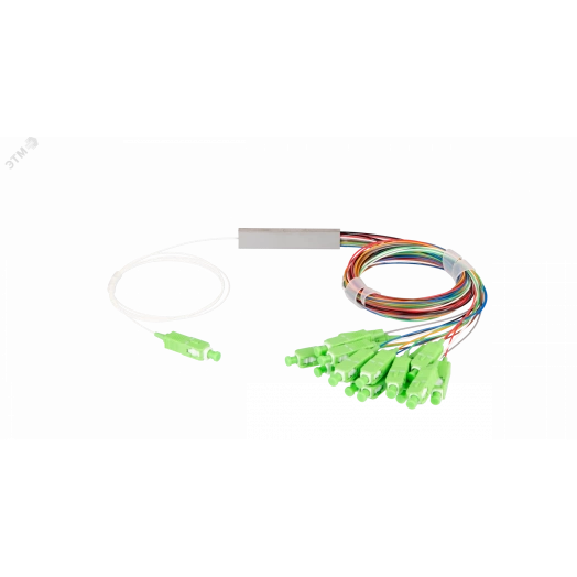 Сплиттер планарный 1x16, одномодовый, G.657.A1, SC/APC, миникорпус, 0.9 мм
