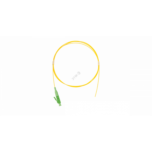 Шнур опт монтажный, SM 9/125 OS2, LC/APC, LSZH, 0.9мм, желтый, 1м, уп-ка 2шт.