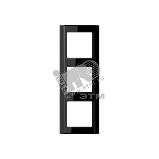 Рамка 3 поста черная