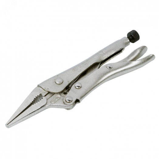 Зажим с фиксатором 165 мм, тонконосый