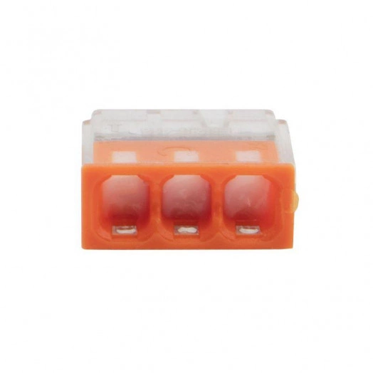 Экспресс-клемма строительно-монтажная СМК 2273-243 3-проводная 0.5-2.5кв.мм с пастой (уп.100шт) Rexant 07-3217