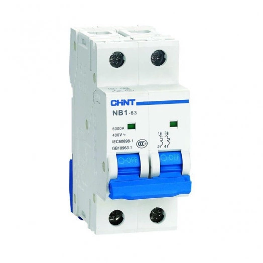 Выключатель автоматический 2п C 25А 6кА NB1-63 (R) CHINT 179661