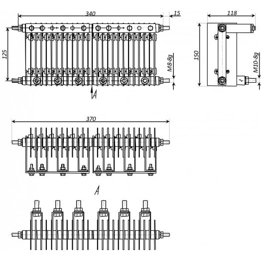 Блок выпрямительный МД16-800