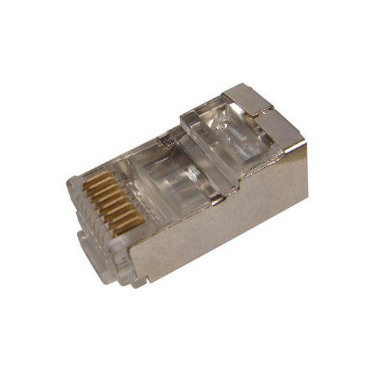 Джек комп. RJ45 8P-8C кат.5е (с экраном) (уп.100шт) REXANT 05-1023