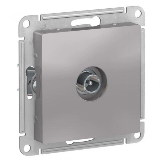 Розетка телевизионная проходная TV AtlasDesign 4дБ механизм алюм. SchE ATN000392