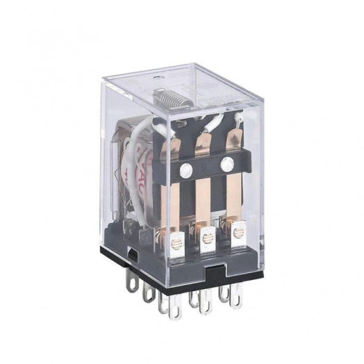 Реле промежуточное JZX-22F(D) 2 конт. с инд. LED 5А 220В AC CHINT 285285