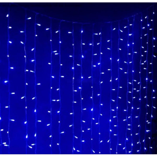 Гирлянда "Занавес" 300х220см LDCL528C-B 528 LED IP20 32.8Вт 220В син. SHLights 4690601043634