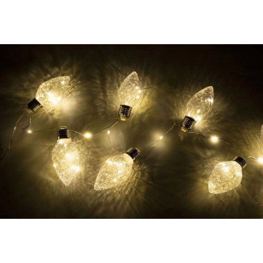 Гирлянда светодиодная "Ягоды" LDM50WW-BO-BS 1.5м 50LED разноцветн. 0.6Вт IP20 элементы питания 3хAAA SHLights 4690601047441