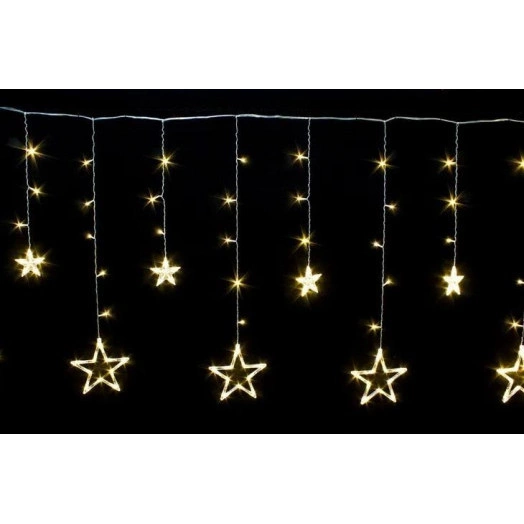 Гирлянда "Занавес" DCLLD-138WW-C 138 теплых бел. LED 2х1/0.6м 12 нитей для помещений SHLights 4690601047182