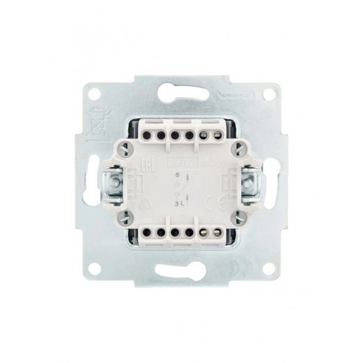 Механизм выключателя 1-кл. СП VESNA платина LEZARD 742-3588-100