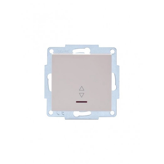 Механизм выключателя 2-кл. с индик. СП VESNA кремов. LEZARD 742-0388-112