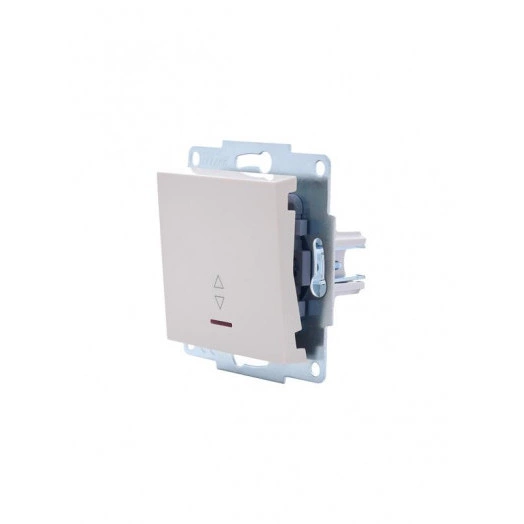 Механизм выключателя 2-кл. с индик. СП VESNA кремов. LEZARD 742-0388-112