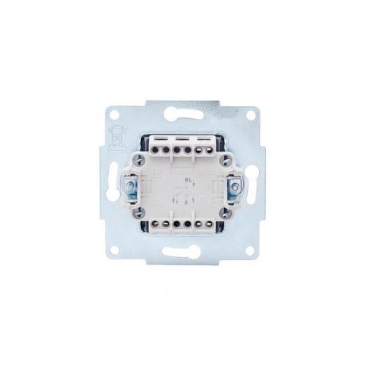 Механизм выключателя 2-кл. СП VESNA кремов. LEZARD 742-0388-101