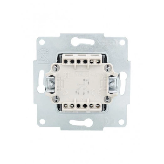 Механизм выключателя 2-кл. СП VESNA черн. бархат LEZARD 742-4288-101