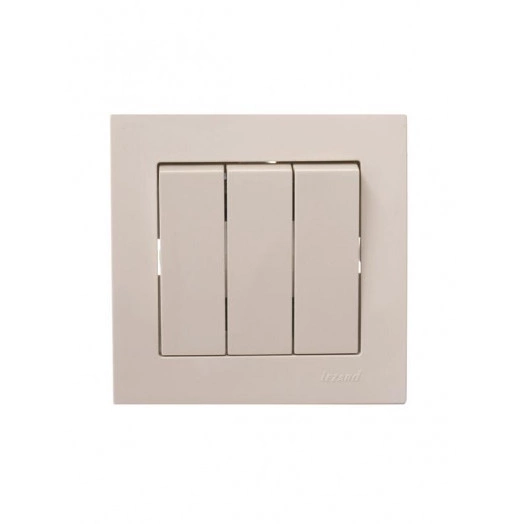 Механизм выключателя3-кл. СП VESNA кремов. LEZARD 742-0388-109