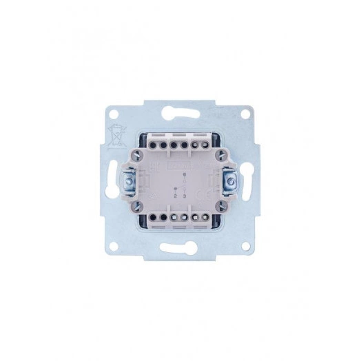 Механизм выключателя проходн. 1-кл. СП VESNA бел. LEZARD 742-0288-105