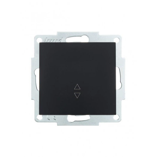 Механизм выключателя проходн. 1-кл. СП VESNA черн. бархат LEZARD 742-4288-105