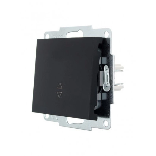 Механизм выключателя проходн. 1-кл. СП VESNA черн. бархат LEZARD 742-4288-105