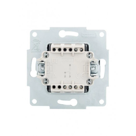 Механизм выключателя проходн. 1-кл. СП VESNA черн. бархат LEZARD 742-4288-105