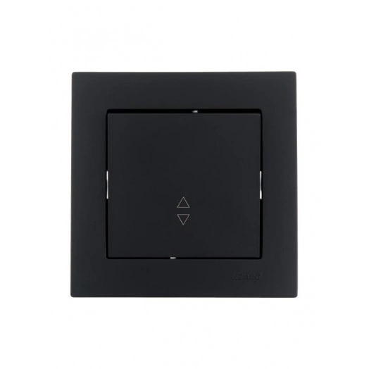 Механизм выключателя проходн. 1-кл. СП VESNA черн. бархат LEZARD 742-4288-105