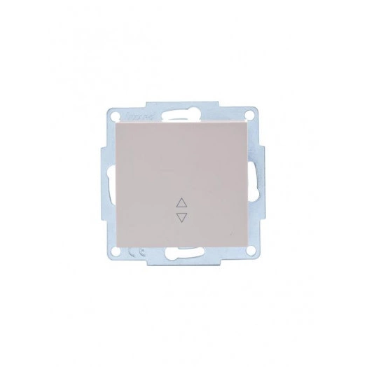 Механизм выключателя проходн. 1-кл.СП VESNA кремов. LEZARD 742-0388-105