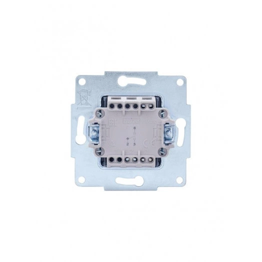 Механизм выключателя проходн. 1-кл.СП VESNA кремов. LEZARD 742-0388-105