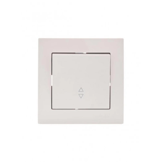 Механизм выключателя проходн. 1-кл.СП VESNA кремов. LEZARD 742-0388-105