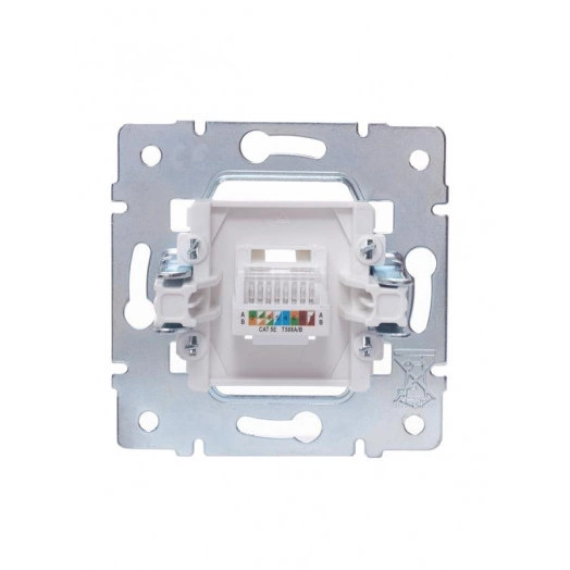 Розетка компьютерная 1-м СП Vesna механизм бел. LEZARD 742-0288-139