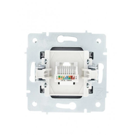 Розетка компьютерная 1-м СП Vesna механизм платина LEZARD 742-3588-139