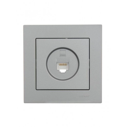 Розетка компьютерная 1-м СП Vesna механизм платина LEZARD 742-3588-139