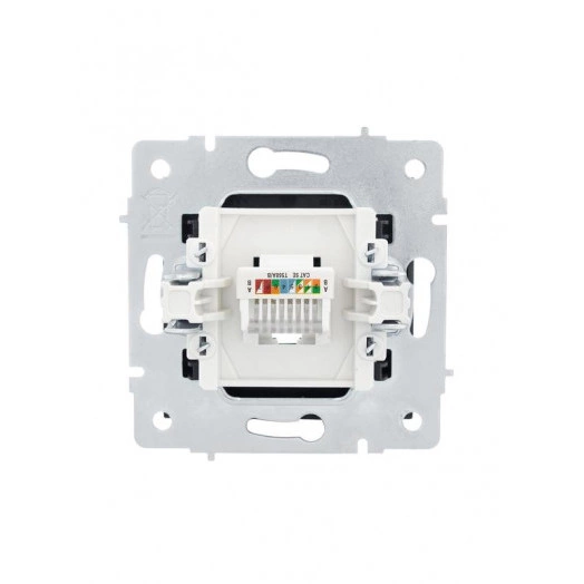 Розетка компьютерная 1-м СП Vesna механизм черн. бархат LEZARD 742-4288-139