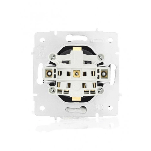 Розетка 1-м СП Vesna с заземл. защ. шторки ПБТ механизм черн. бархат LEZARD 742-4288-124B