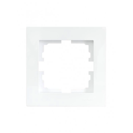 Рамка 1-местн. горизонт. VESNA бел. (20шт/240шт) LEZARD 742-0200-146