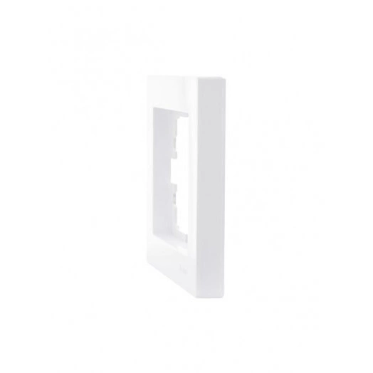 Рамка 1-местн. горизонт. VESNA бел. (20шт/240шт) LEZARD 742-0200-146