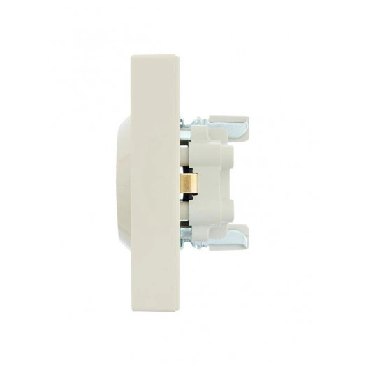 Розетка 2-м СП VESNA с заземл. ПБТ кремов. LEZARD 742-0300-127B