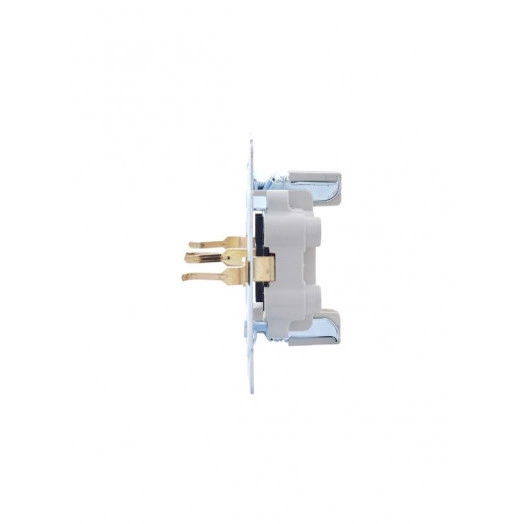 Розетка 2-м СП VESNA с заземл. со шторками ПБТ кремов. LEZARD 742-0300-178B