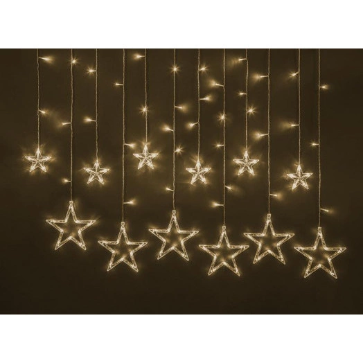 Гирлянда 93 679 NGF-D025-02 (бахрома звезды WW 138 2.5х0.6м IP20 TR) Navigator 93679