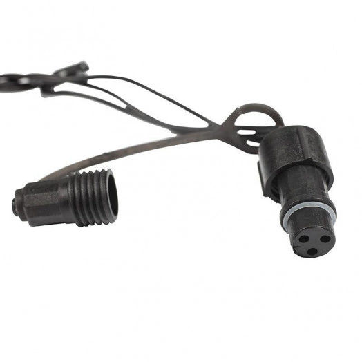 Гирлянда светодиодная "Твинкл Лайт" 20м 200LED мультиколор 20Вт 230В IP65 с контроллером 8 режимов провод черн. ПВХ Neon-Night 303-149