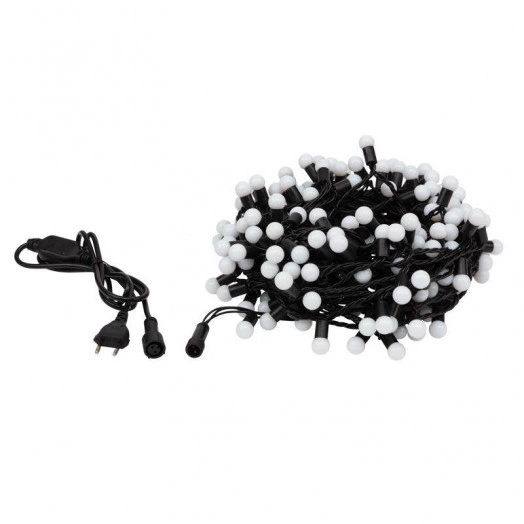 Гирлянда "Мультишарики" 20м d17.5мм 200LED RGB провод черн. ПВХ 58Вт 220В IP65 Neon-Night 303-509