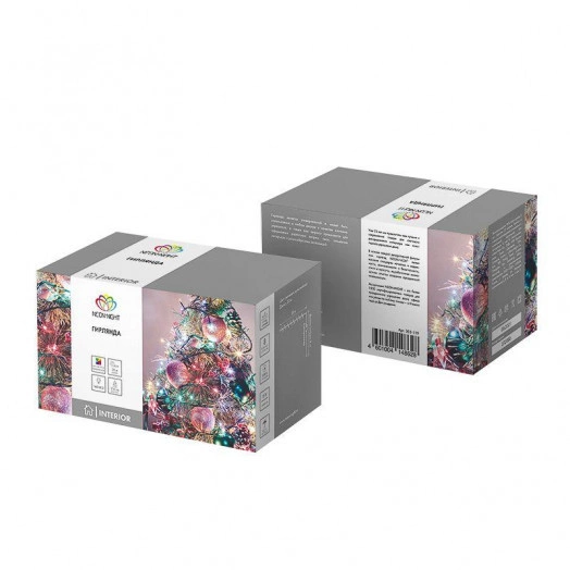 Гирлянда светодиодная "Твинкл Лайт" 20м 160LED мультиколор 10Вт 220В IP20 с контроллером 8 режимов провод темн. зел. ПВХ Neon-Night 303-119